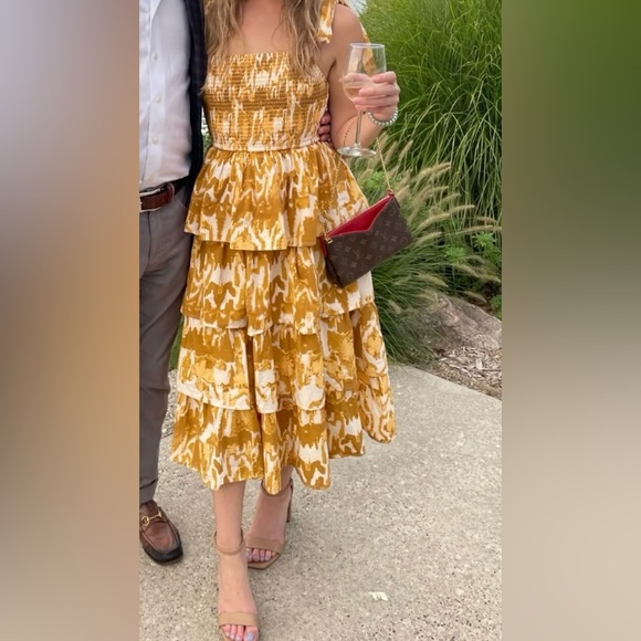 Cleobella Dresses & Skirts - Cleobella Eliana Yellow Ruffle Midi Dress | Size M |